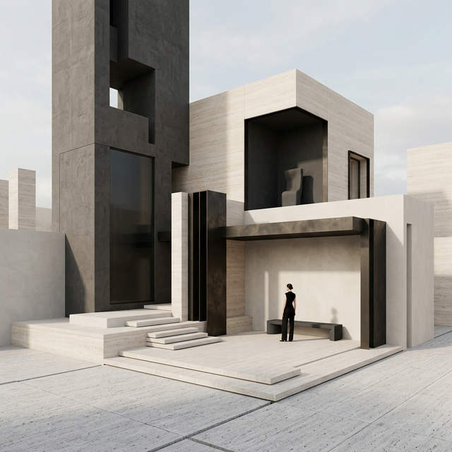 3D Minimalist Architecture